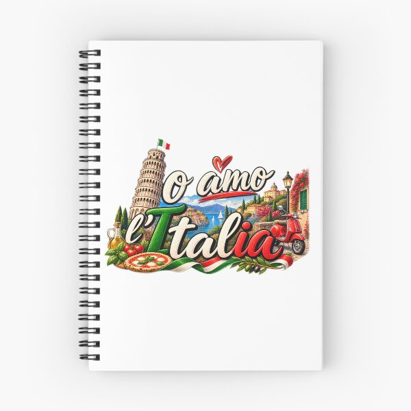 Item preview, Io Amo L’Italia – I Love Italy Design with Vespa, Pizza & Pisa designed and sold by SVALANART.