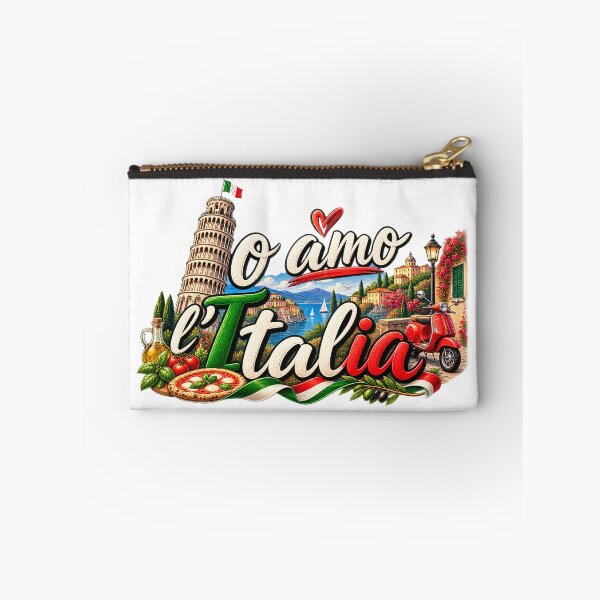 Item preview, Io Amo L’Italia – I Love Italy Design with Vespa, Pizza & Pisa designed and sold by SVALANART.
