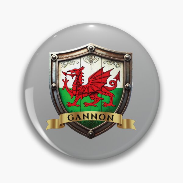 Item preview, Gannon Welsh Heritage Crest Shield designed and sold by Highlandkings.