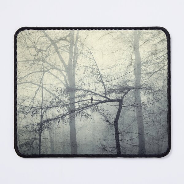 Item preview, Solitary Bird in a Misty Forest designed and sold by Dyrk Wyst Redbubble Shop.