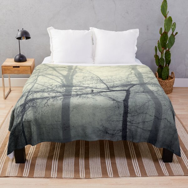 Item preview, Solitary Bird in a Misty Forest designed and sold by Dyrk Wyst Redbubble Shop.