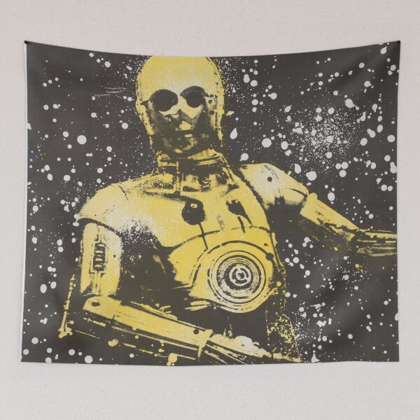 Item preview, Vintage Polish Star Wars Poster C-3PO designed and sold by KekwArt.
