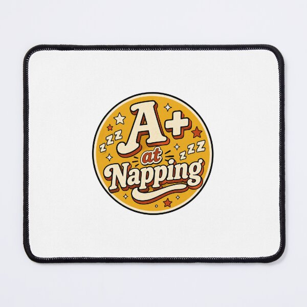 Item preview, A Plus at Napping Funny Student Sticker Back to School Gift designed and sold by RedRubyBubble.