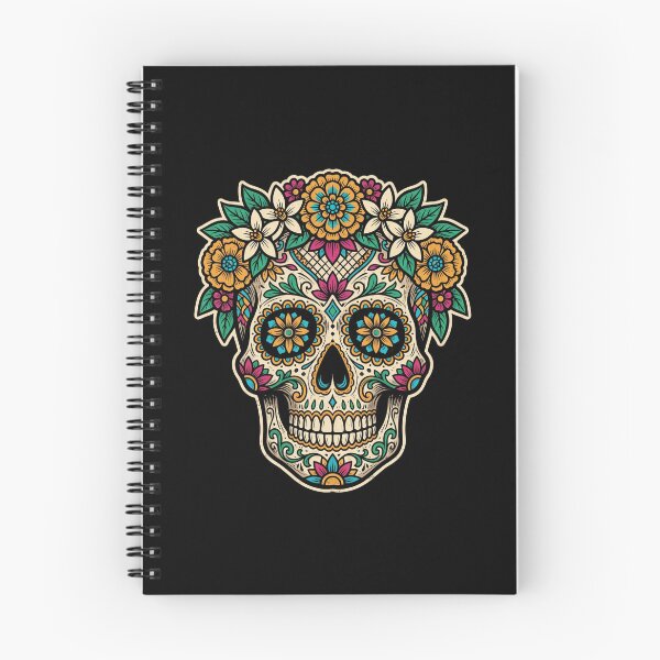 Item preview, Mexican Sugar Skull - Calavera Dia de los Muertos Floral Graphic Art designed and sold by FreiherrPK.