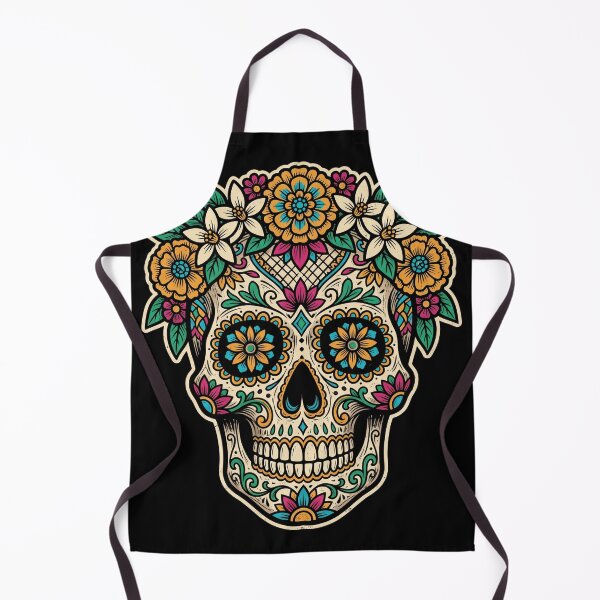 Item preview, Mexican Sugar Skull - Calavera Dia de los Muertos Floral Graphic Art designed and sold by FreiherrPK.