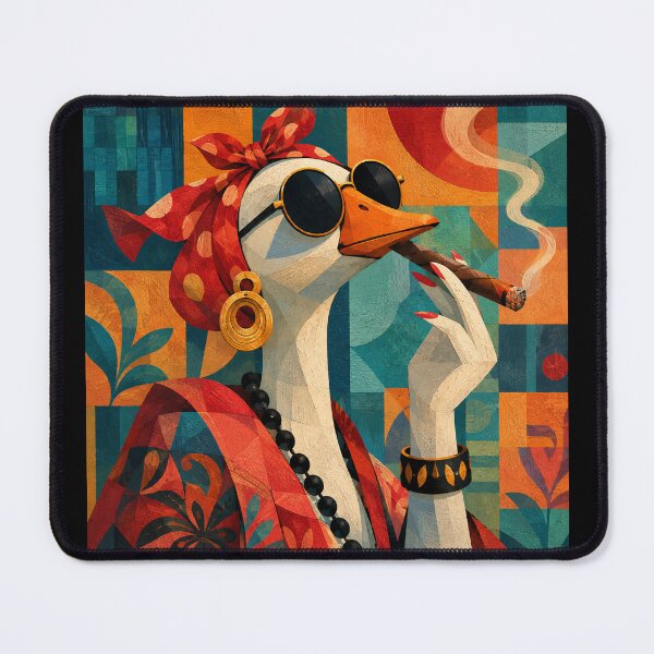Item preview, Retro Sassy Duck Lady with Cigar - Vintage Pop Art Character designed and sold by littlepiptales.