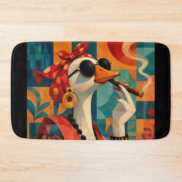 Item preview, Retro Sassy Duck Lady with Cigar - Vintage Pop Art Character designed and sold by littlepiptales.