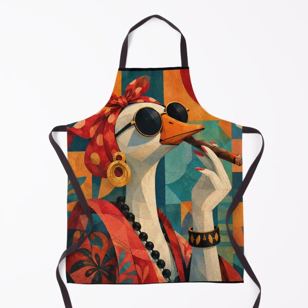 Item preview, Retro Sassy Duck Lady with Cigar - Vintage Pop Art Character designed and sold by littlepiptales.