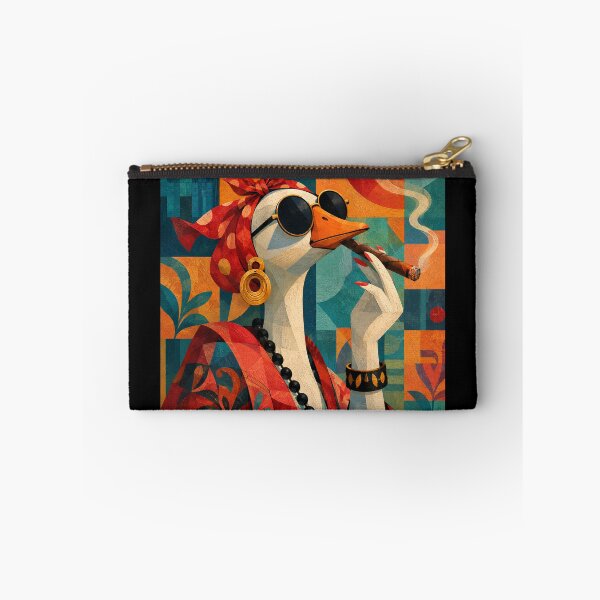 Item preview, Retro Sassy Duck Lady with Cigar - Vintage Pop Art Character designed and sold by littlepiptales.