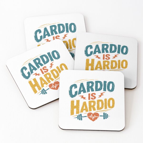 Item preview, Cardio Is Hardio Funny Workout Fitness Gym Exercise Humor designed and sold by HumansStuck12.
