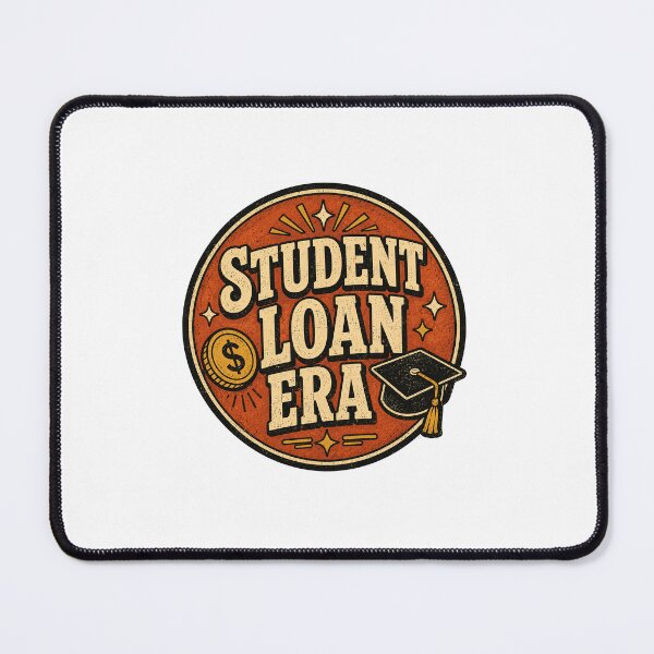 Item preview, Student Loan Era Funny College Student Sticker Back to School Gift designed and sold by RedRubyBubble.