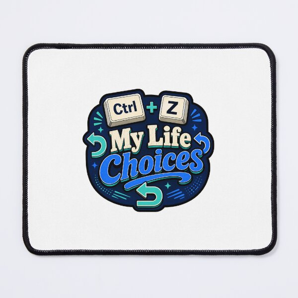Item preview, Ctrl Z My Life Choices Funny Student Sticker Back to School Gift designed and sold by RedRubyBubble.
