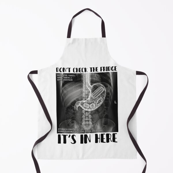 Item preview, Don't Check The Fridge It's In Here - Funny X-Ray Stomach Midnight Snack Graphic Art designed and sold by FreiherrPK.