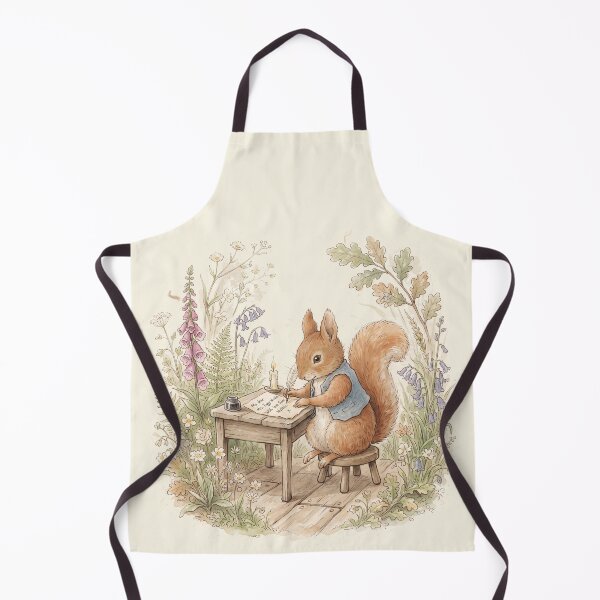 Item preview, Vintage Watercolor Squirrel Writing a Letter - Classic Storybook Art designed and sold by Pasteltone.