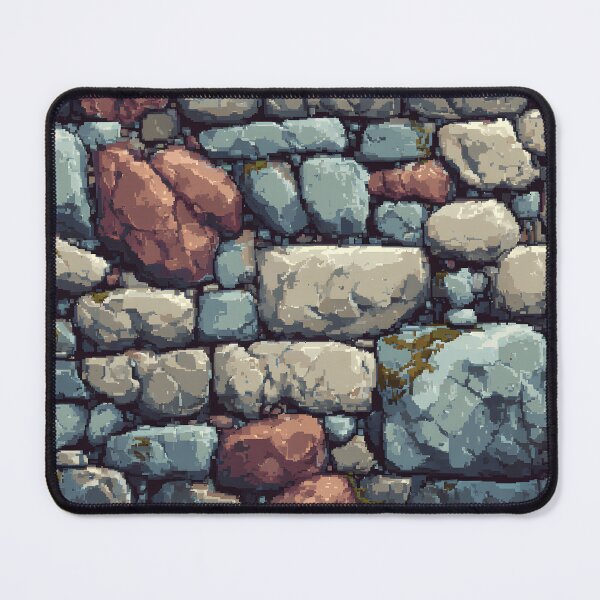 Item preview, Pixel art stone wall designed and sold by ScienceRex.