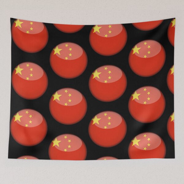 Item preview, China 3D Round Flag Chinese Heritage National Pride Design designed and sold by yazdogs.