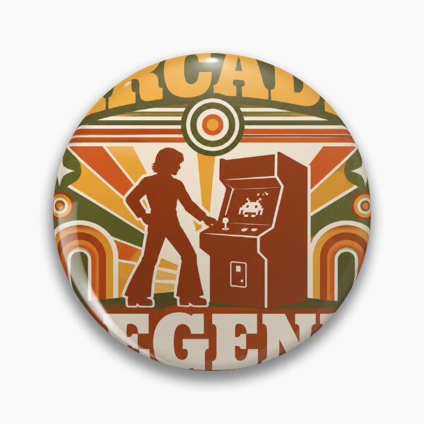 Item preview, Arcade Legend Retro Gaming Sticker Gift designed and sold by RedRubyBubble.