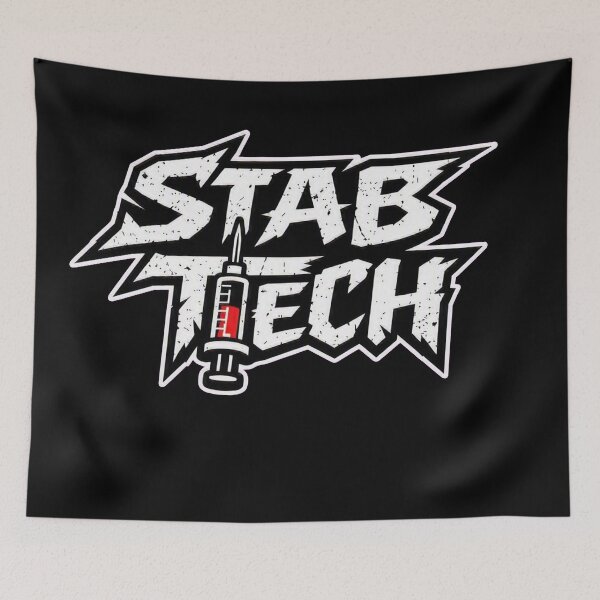 Item preview, Stab Tech Funny Phlebotomist Rock Style designed and sold by Timeless Junction.