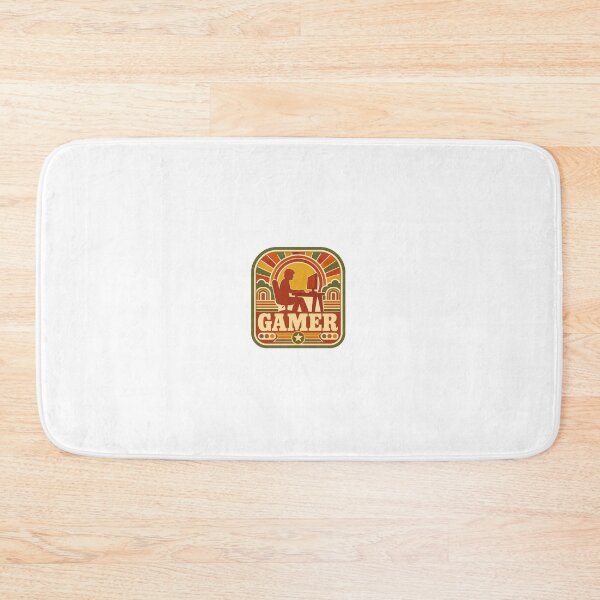 Item preview, Retro Gamer Silhouette Gaming Sticker Gift designed and sold by RedRubyBubble.
