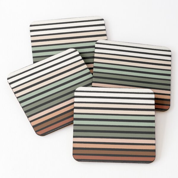 Item preview, 70s Retro Earth Tone Horizontal Stripe Pattern - Geometric Vintage Lines designed and sold by LittleHappiness by Kamollak .