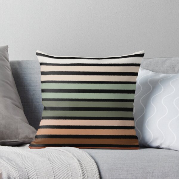 Item preview, 70s Retro Earth Tone Horizontal Stripe Pattern - Geometric Vintage Lines designed and sold by LittleHappiness by Kamollak .