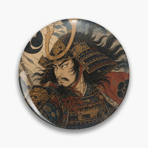 Item preview, The Legendary General - Vintage Ukiyo-e Samurai Warrior Art designed and sold by whiteblackcat.