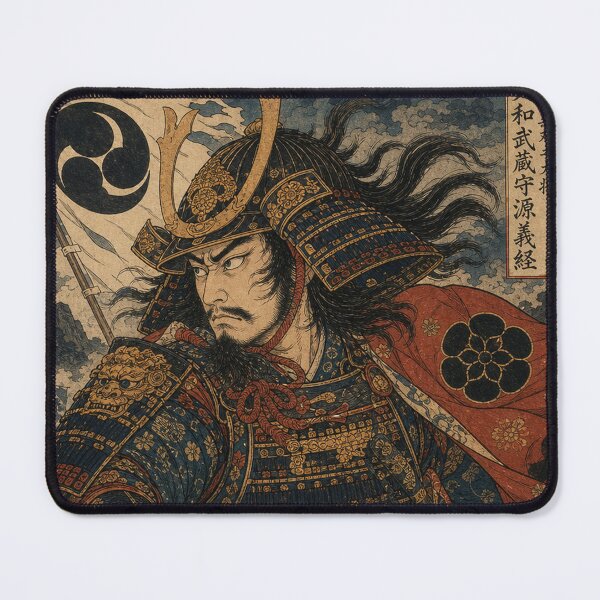 Item preview, The Legendary General - Vintage Ukiyo-e Samurai Warrior Art designed and sold by whiteblackcat.