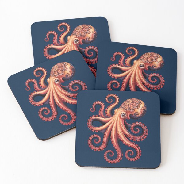 Item preview, Mandala Octopus Art – Detailed Ornamental Sea Creature Design for Ocean Lovers designed and sold by ZyxDes.