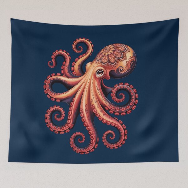 Item preview, Mandala Octopus Art – Detailed Ornamental Sea Creature Design for Ocean Lovers designed and sold by ZyxDes.