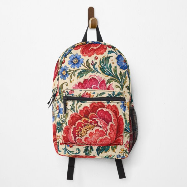 Item preview, Kraków Festive Folk Flowers – Polish Folk Floral Art designed and sold by MarekoraStudio.