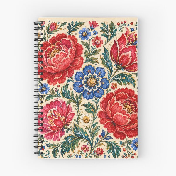 Item preview, Kraków Festive Folk Flowers – Polish Folk Floral Art designed and sold by MarekoraStudio.