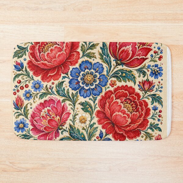 Item preview, Kraków Festive Folk Flowers – Polish Folk Floral Art designed and sold by MarekoraStudio.