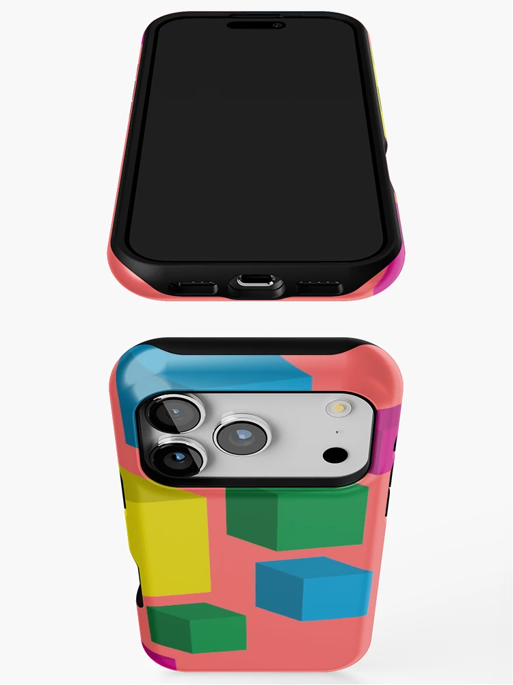 Thumbnail 3 of 4, iPhone Case, Floating Pixels designed and sold by GraphXninja.