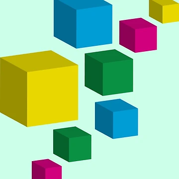 Artwork thumbnail, Floating Pixels by GraphXninja