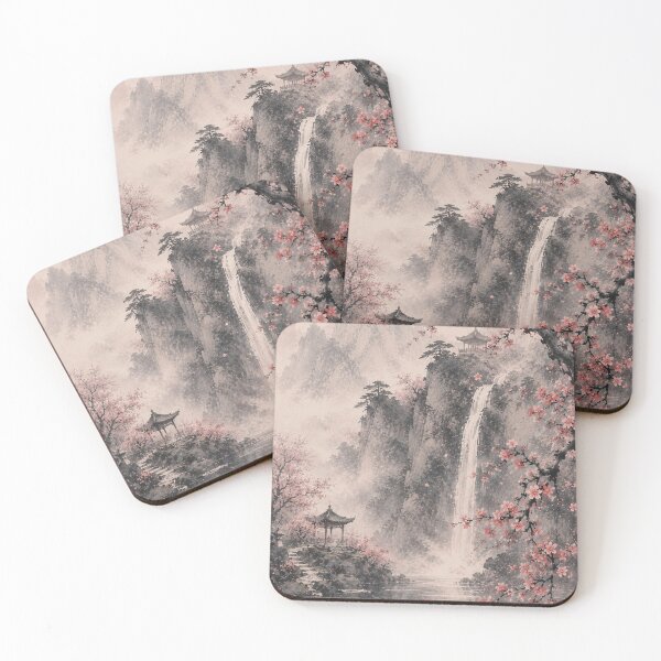 Item preview, Misty Blossom Valley Waterfall and Koi Pond designed and sold by archeliraiden.