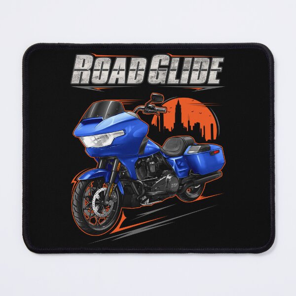 Item preview, Motorcycle Road Glide FLTRX 2026 Aurora Blue Denim + Black for Motorcycle Riders designed and sold by MotoApparelHub.