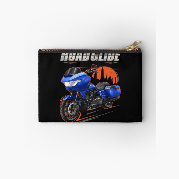Item preview, Motorcycle Road Glide FLTRX 2026 Aurora Blue Denim + Black for Motorcycle Riders designed and sold by MotoApparelHub.