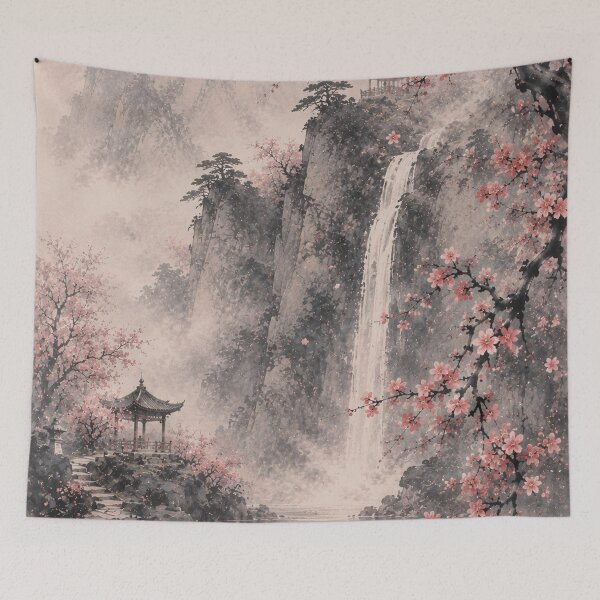 Item preview, Misty Blossom Valley Waterfall and Koi Pond designed and sold by archeliraiden.
