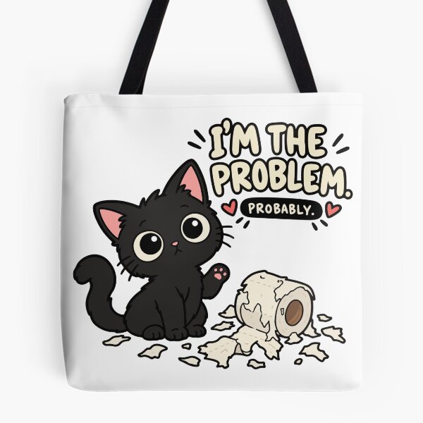 Item preview, I’m the Problem Probably Funny Cat Toilet Paper designed and sold by MewMade.