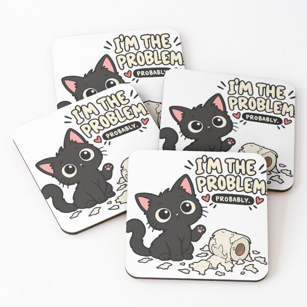 Item preview, I’m the Problem Probably Funny Cat Toilet Paper designed and sold by MewMade.