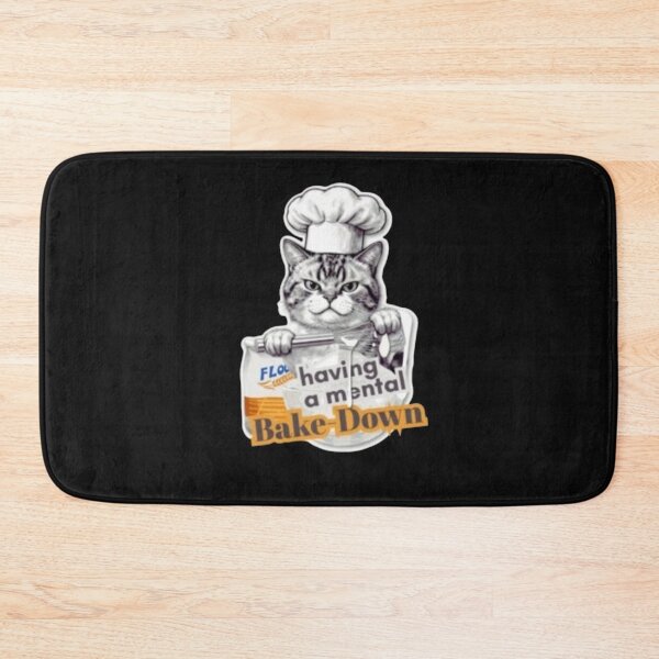 Item preview, Having a Mental Bake-Down Funny Baking Cat   designed and sold by roartusa.