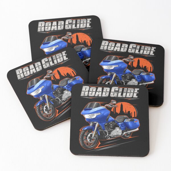 Item preview, Motorcycle Road Glide FLTRX 2026 Aurora Blue Denim + Chrome for Motorcycle Riders designed and sold by MotoApparelHub.