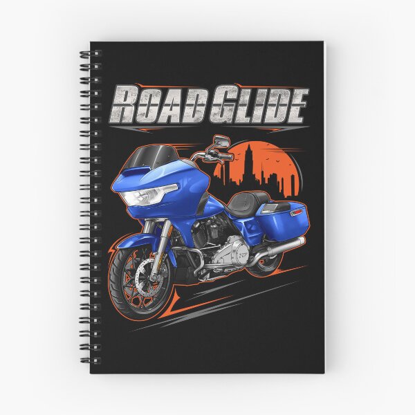 Item preview, Motorcycle Road Glide FLTRX 2026 Aurora Blue Denim + Chrome for Motorcycle Riders designed and sold by MotoApparelHub.