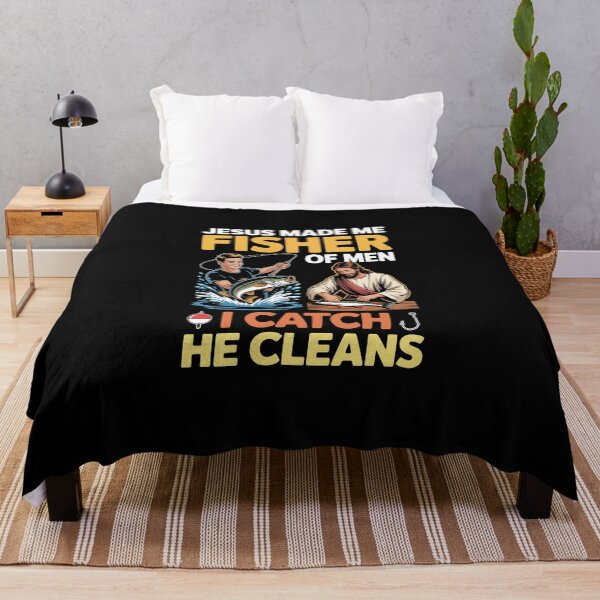Item preview, JESUS MADE ME FISHER OF MEN – I CATCH HE CLEANS designed and sold by jkrphoto.
