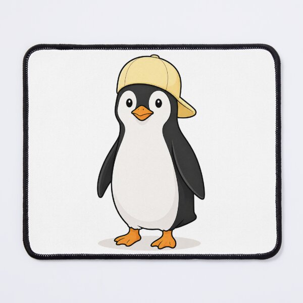 Item preview, Pepe the Penguin – Cute Penguin with Pastel Yellow Cap designed and sold by LittleGinnyArt.