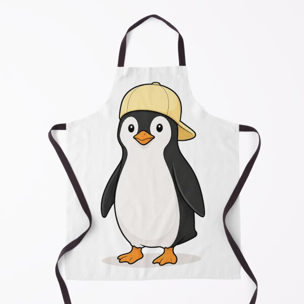 Item preview, Pepe the Penguin – Cute Penguin with Pastel Yellow Cap designed and sold by LittleGinnyArt.