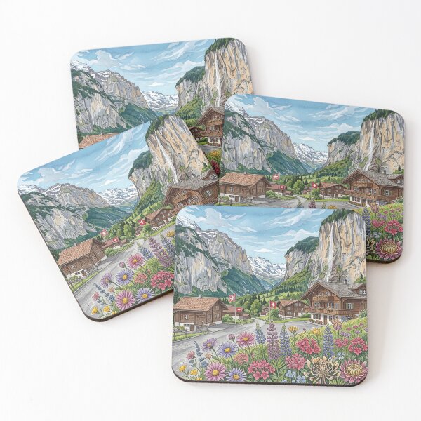 Item preview, Alps Wall Acrylic Print | Switzerland Travel Poster | Swiss  designed and sold by POSTERIOCREW.