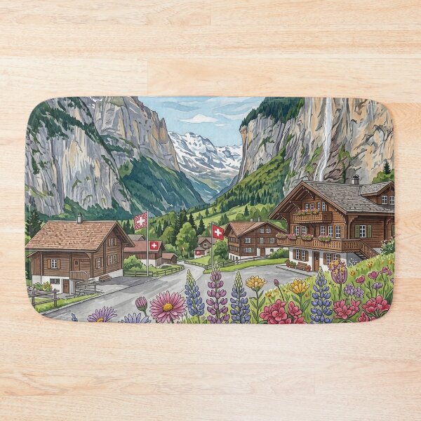 Item preview, Alps Wall Acrylic Print | Switzerland Travel Poster | Swiss  designed and sold by POSTERIOCREW.