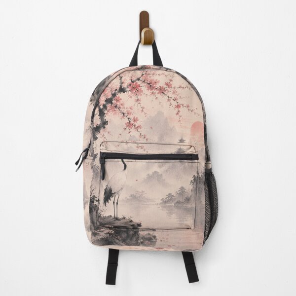 Item preview, Crane Beneath Blossoms at Dawn designed and sold by archeliraiden.