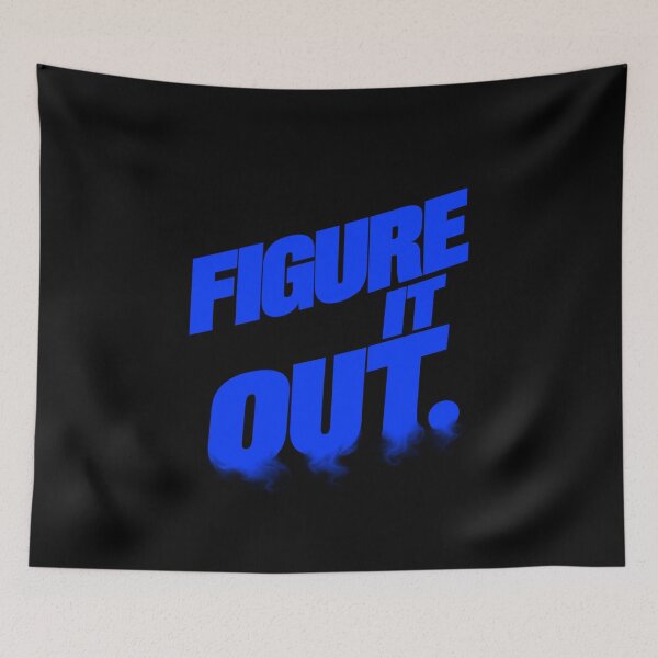 Item preview, Figure It Out – Cobalt Smoke Kinetic Typography designed and sold by Anyshca.